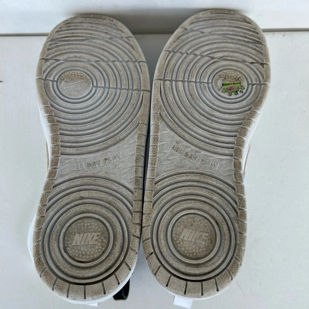 Nike Girls Shoes Size 5Y White Court Borough Low 2 BQ5448-100 Casual Sneakers